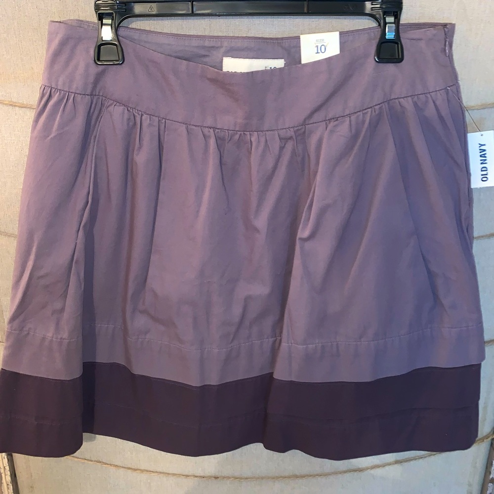 NWT Old Navy Purple Two-Toned Skirt - Size 10
